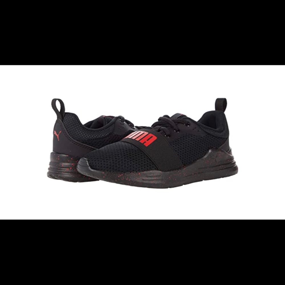 Puma wired run speckle little kid shoe